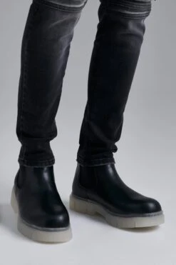 Chelsea-Stiefel Mit Dicker Sohle -Nerf Verkäufe bmm18706 black xl 3