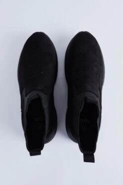 Chelsea-Stiefel Aus Wildlederimitat Mit Klobiger Sohle -Nerf Verkäufe bmm23939 black xl 3