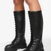 Geschnürte Overknee-Stiefel 2 Geschnürte Overknee-Stiefel -Nerf Verkäufe fzz19117 black xl