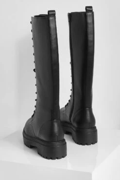 Geschnürte Overknee-Stiefel -Nerf Verkäufe fzz19117 black xl 3