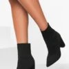 Socken-Stiefel Mit Blockabsatz -Nerf Verkäufe fzz23479 black xl