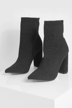 Socken-Stiefel Mit Blockabsatz -Nerf Verkäufe fzz23479 black xl 2