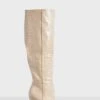 Spitze Kniehohe Kroko-Stiefel Mit Stiletto-Absatz -Nerf Verkäufe fzz23547 almond xl