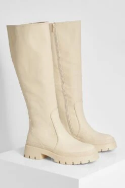Kniehohe Stiefel Aus Gummi -Nerf Verkäufe fzz33151 cream xl 2