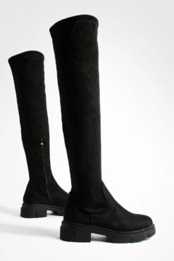 Stretch Overknee-Stiefel -Nerf Verkäufe fzz37224 black xl 2