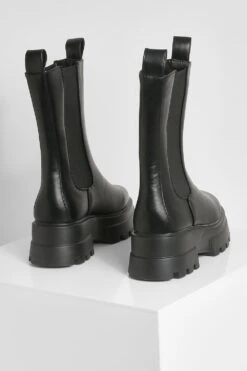 Breite Passform Chelsea-Stiefel Mit Klobiger Sohle -Nerf Verkäufe fzz37359 black xl 3