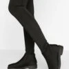 Flache Stretch-Overknee-Stiefel -Nerf Verkäufe fzz53328 black xl