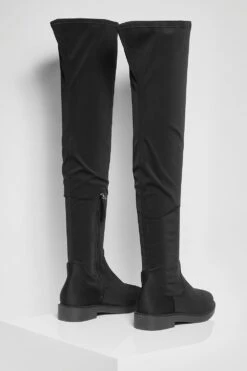 Flache Stretch-Overknee-Stiefel -Nerf Verkäufe fzz53328 black xl 3