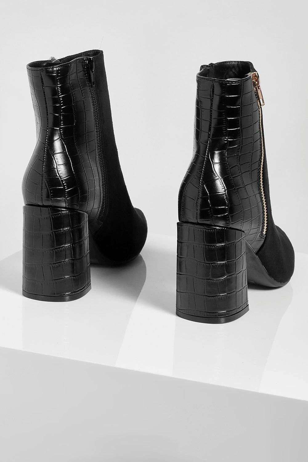 Stiefel Mit Blockabsatz Und Seitlichem Reißverschluss 6 Stiefel Mit Blockabsatz Und Seitlichem Reißverschluss – Bild 4