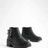 Chelsea-Stiefel Mit Blockabsatz Und Schnallen-Detail 1 Chelsea-Stiefel Mit Blockabsatz Und Schnallen-Detail -Nerf Verkäufe fzz72666 black xl