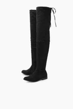 Flache Stiefel -Nerf Verkäufe fzz72696 black xl 2