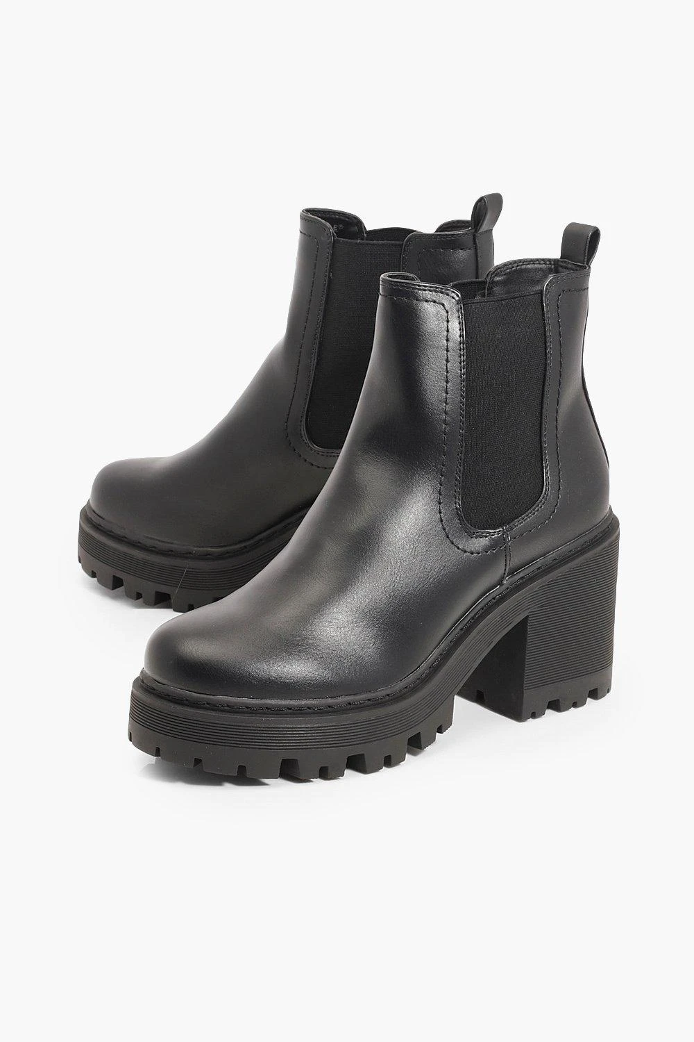 Klobige Chelsea-Stiefel Mit Profil-Sohle 5 Klobige Chelsea-Stiefel Mit Profil-Sohle – Bild 3