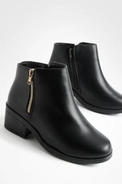 Breite Passform Chelsea-Stiefel Mit Seitlichem Reißverschluss -Nerf Verkäufe fzz85388 black xl 3