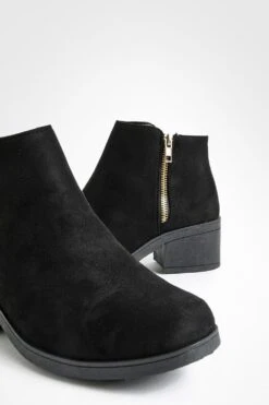 Chelsea-Stiefel Mit Blockabsatz Und Reißverschluss 9 Chelsea-Stiefel Mit Blockabsatz Und Reißverschluss -Nerf Verkäufe fzz85975 black xl 3