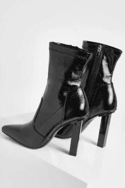 Spitze Stiefel Mit Kroko-Detail 9 Spitze Stiefel Mit Kroko-Detail -Nerf Verkäufe gzz08414 black xl 3