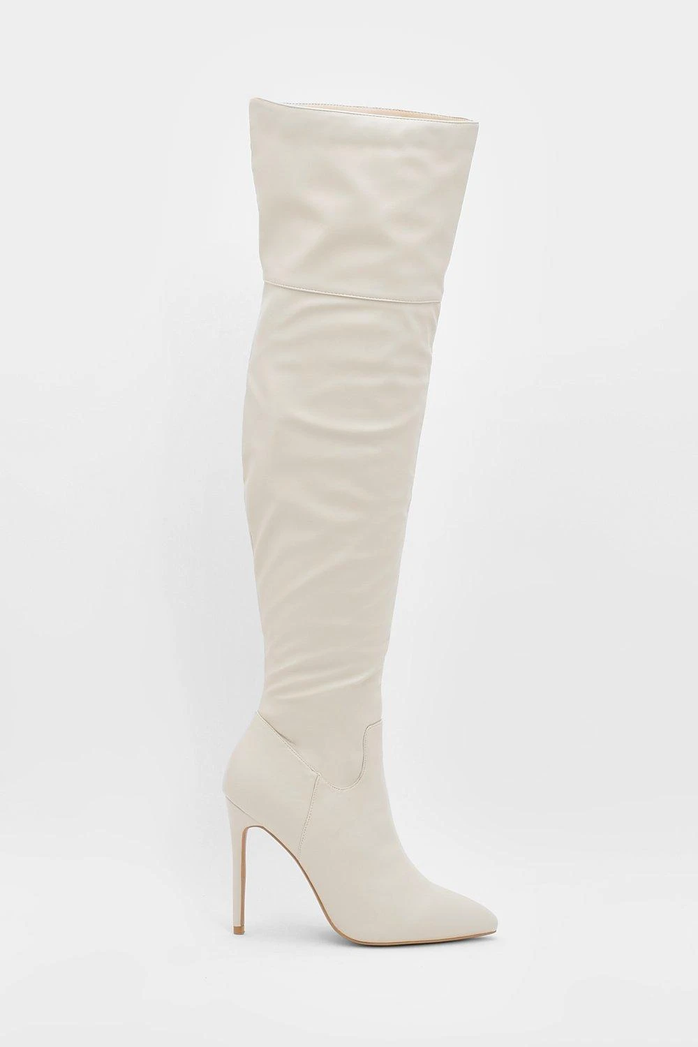 Spitze Overknee Stiletto-Stiefel Mit Absatz 4 Spitze Overknee Stiletto-Stiefel Mit Absatz – Bild 2