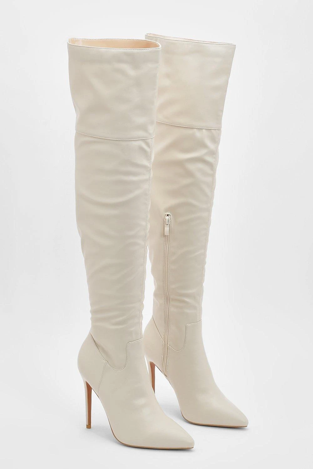 Spitze Overknee Stiletto-Stiefel Mit Absatz 5 Spitze Overknee Stiletto-Stiefel Mit Absatz – Bild 3