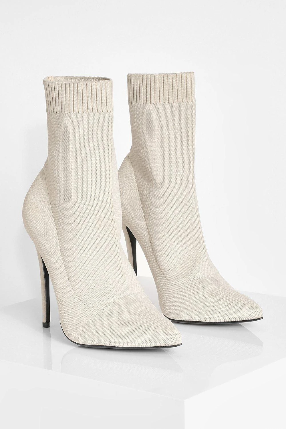 Spitze Stiletto Socken-Stiefel 5 Spitze Stiletto Socken-Stiefel – Bild 3