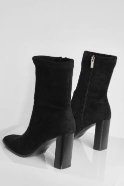 Eckige Socken-Stiefel Mit Absatz -Nerf Verkäufe gzz09908 black xl 3