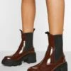 Klobige Chelsea-Stiefel Mit Absatz -Nerf Verkäufe gzz12061 chocolate xl
