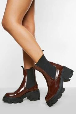 Klobige Chelsea-Stiefel Mit Absatz 7 Klobige Chelsea-Stiefel Mit Absatz -Nerf Verkäufe gzz12061 chocolate xl 1