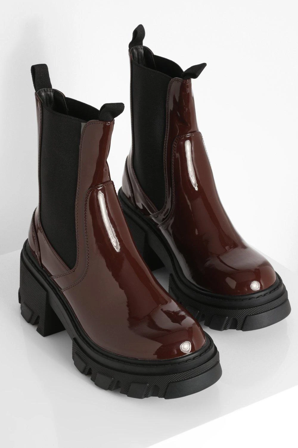 Klobige Chelsea-Stiefel Mit Absatz 5 Klobige Chelsea-Stiefel Mit Absatz – Bild 3