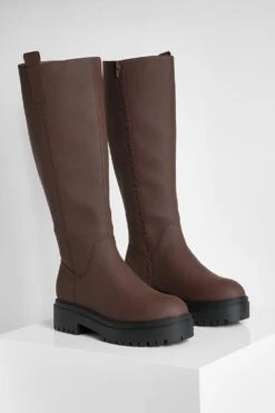 Overknee-Stiefel Aus Gummi -Nerf Verkäufe gzz12897 chocolate xl 2