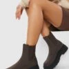 Chelsea-Stiefel Mit Klobiger Sohle -Nerf Verkäufe gzz13105 chocolate xl