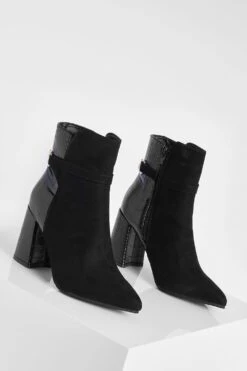 Breite Passform Stiefel Mit Hardware-Detail Und Blockabsatz 8 Breite Passform Stiefel Mit Hardware-Detail Und Blockabsatz -Nerf Verkäufe gzz13664 black xl 2