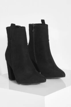 Breite Passform Stiefel Mit Lasche Und Blockabsatz -Nerf Verkäufe gzz13665 black xl 2