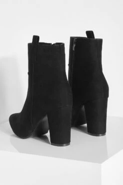 Breite Passform Stiefel Mit Lasche Und Blockabsatz -Nerf Verkäufe gzz13665 black xl 3