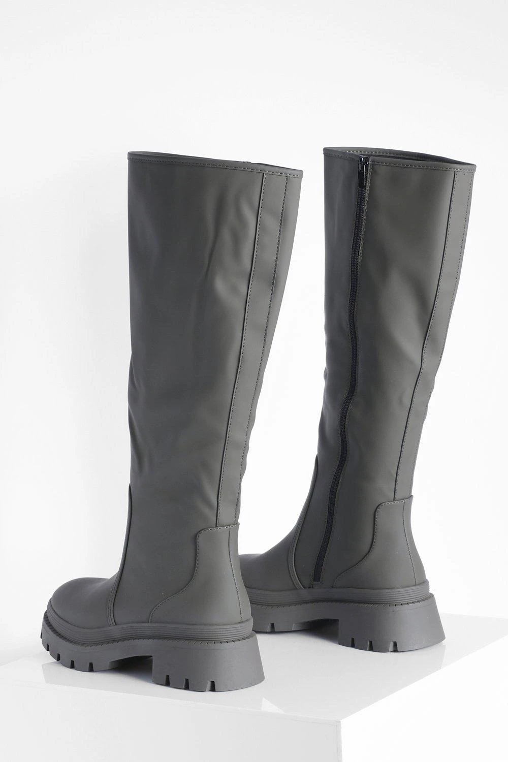 Breite Passform Kniehen Stiefel 6 Breite Passform Kniehen Stiefel – Bild 4