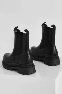 Breite Passform Chelsea-Stiefel Mit Klobiger Sohle 9 Breite Passform Chelsea-Stiefel Mit Klobiger Sohle -Nerf Verkäufe gzz13889 black xl 3