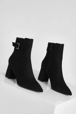 Spitze Stiefel Mit Blockabsatz Und Schnalle -Nerf Verkäufe gzz14692 black xl 2