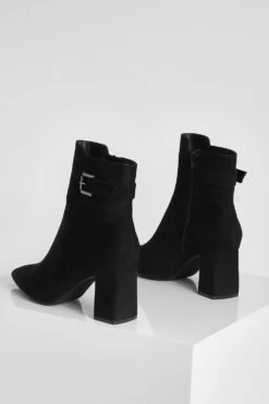 Spitze Stiefel Mit Blockabsatz Und Schnalle -Nerf Verkäufe gzz14692 black xl 3