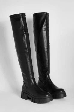 Overknee Stiefel Mit Klobiger Sohle -Nerf Verkäufe gzz20685 black xl 2