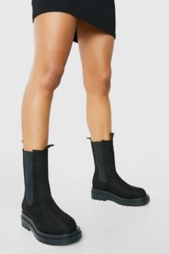 Chelsea-Stiefel Mit Doppelter Lasche