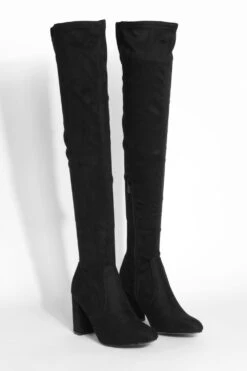 Overknee-Stiefel Mit Blockabsatz -Nerf Verkäufe gzz20817 black xl 2