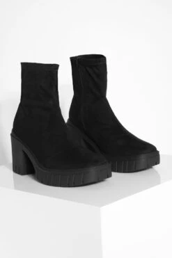 Socken-Stiefel Mit Absatz Und Klobiger Sohle 8 Socken-Stiefel Mit Absatz Und Klobiger Sohle -Nerf Verkäufe gzz20819 black xl 2