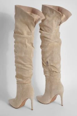 Breite Passform Overknee-Stiefel -Nerf Verkäufe gzz21289 stone xl 3