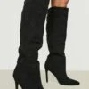 Spitze Overknee Stiletto-Stiefel -Nerf Verkäufe gzz21293 black xl