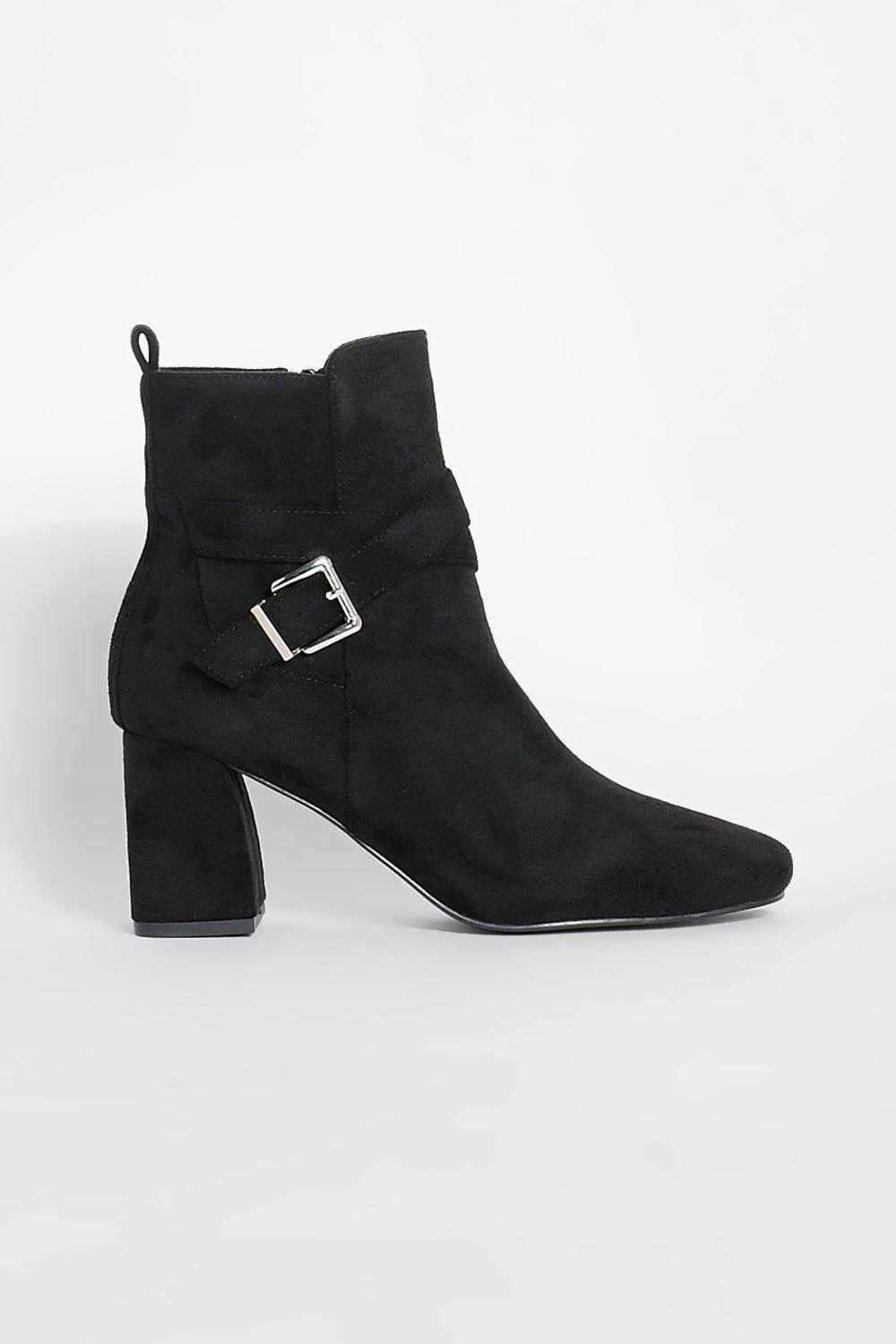 Stiefel Mit Blockabsatz Und Seitlicher Schnalle 4 Stiefel Mit Blockabsatz Und Seitlicher Schnalle – Bild 2