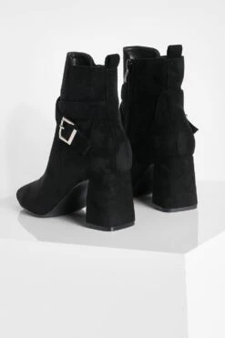 Stiefel Mit Blockabsatz Und Seitlicher Schnalle 9 Stiefel Mit Blockabsatz Und Seitlicher Schnalle -Nerf Verkäufe gzz22012 black xl 3