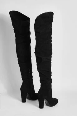 Geraffte Overknee-Stiefel -Nerf Verkäufe gzz26373 black xl 3