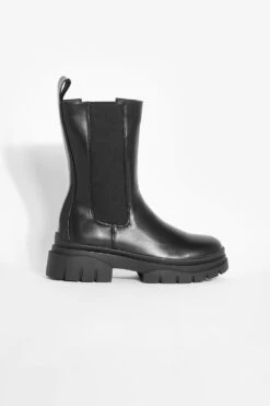 Klobige Chelsea-Stiefel Mit Lasche -Nerf Verkäufe gzz26477 black xl 1