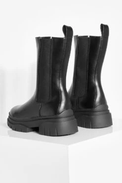 Klobige Chelsea-Stiefel Mit Lasche -Nerf Verkäufe gzz26477 black xl 3