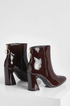 Breite Passform Stiefel Mit Ring-Detail -Nerf Verkäufe gzz26484 chocolate xl 3