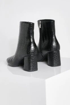 Eckige Socken-Stiefel Mit Blockabsatz 9 Eckige Socken-Stiefel Mit Blockabsatz -Nerf Verkäufe gzz26486 black xl 3