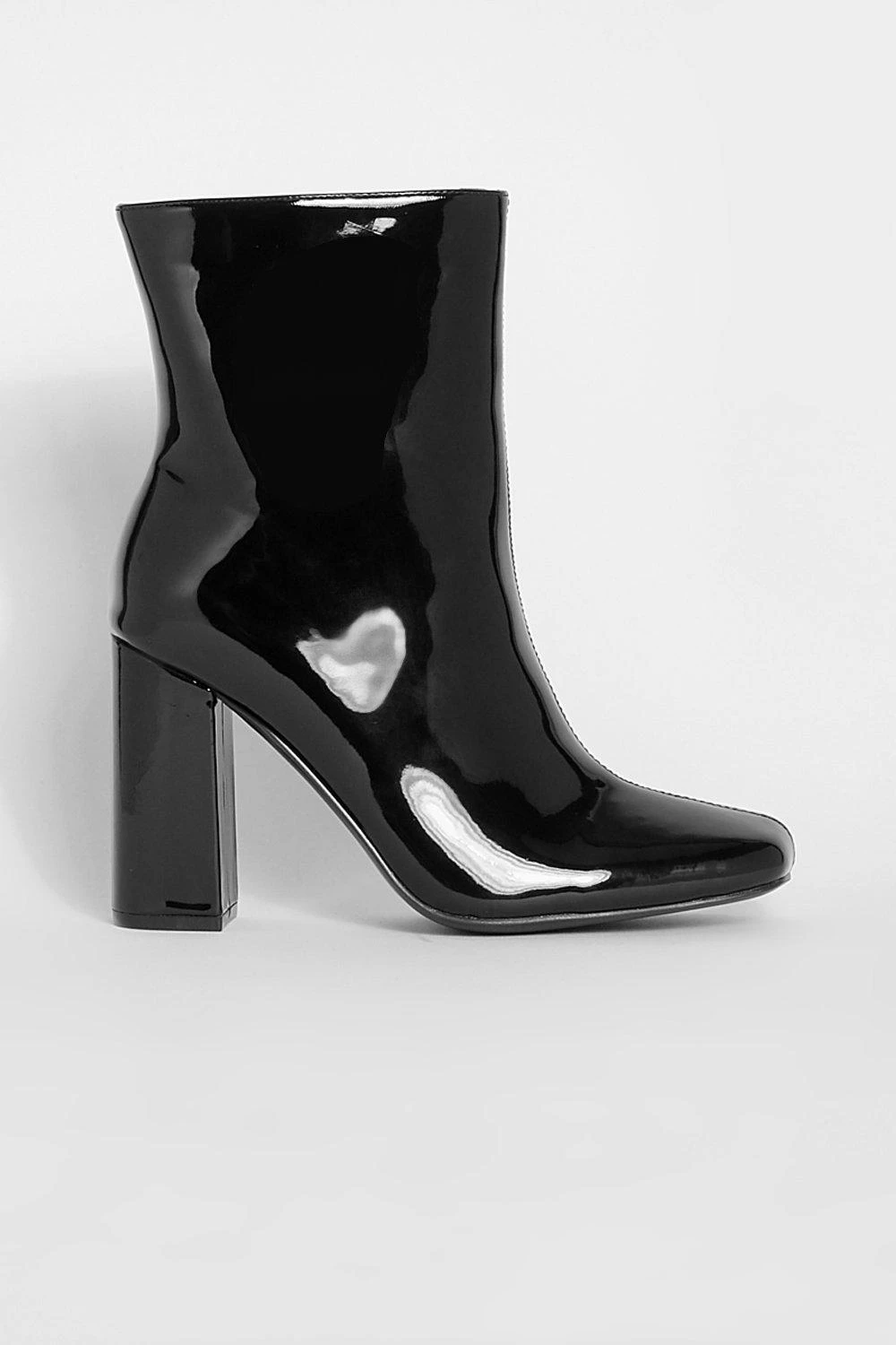 Eckige Vinyl Socken-Stiefel 4 Eckige Vinyl Socken-Stiefel – Bild 2