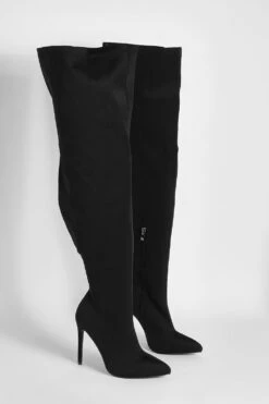 Weite Overknee Stiletto-Stiefel -Nerf Verkäufe gzz28048 black xl 2